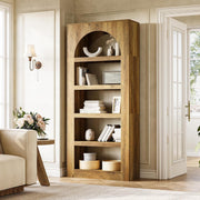 5-Tier Modern Arched Bookshelf,70.8