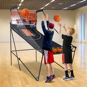 Electronic Dual Shot Arcade Basketball Game w/ 8 Exciting Playing Modes-Black