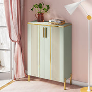 Modern Shoe Cabinet with Doors, 6-Tier Wooden Shoe Storage Cabinet for Entryway
