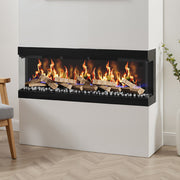 Electric Media Fire 50 inch Insert LED Fireplace Panoramic Decorative Heater