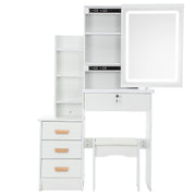 Dressing Table With Drawers Mirror Stool Set Makeup Desk Vanity Table Bedroom
