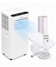 EMtronics 9000BTU Portable Air Conditioner Dehumidifier Fan Window Vent Kit USED