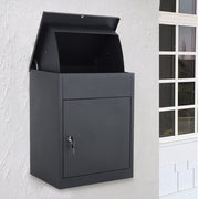 Lockable Large Parcel Delivery Drop Box Outdoor Secure Storage Letter Post Box