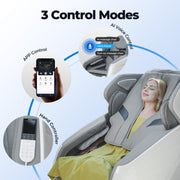 3D Smart Electric Full Body Zero Gravity Massage Chair Recliner Heating 12 Modes