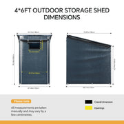 UK Garden Shed Storage Shelter Bicycle Tent Bike Log Store Tools Equipment Cover