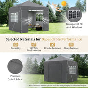Gazebo 3x3m Pop Up Commercial Gazebo Canopy Sidewall Market Stall Marquee Shade