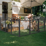 Heavy Duty Dog Puppy Play Pen w/ Floor Mat Pet Enclosure Exercise Playpen Large