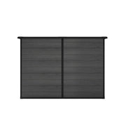 Wood Effect Plastic Garden Storage Shed Outdoor Storage House Tool Sheds 7 x 4FT