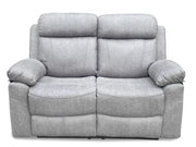 Brand New 3 Seater plus 2 Seater Recliner Sofa set Leather Suede Fabric Grey