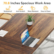 63 Inch Executive Desk, Large Office Computer Desk Modern Study Writing Table