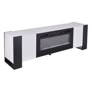 Electric Fireplace with TV Stand Unit Cabinet LED Fire Flame Heater Living Room