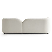 Cream Boucle Curved 3 Seater Cloud Sofa - Elma EMA001