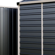 Garden Metal Shed Storage Tools Shed 6x4.2/8.2/10ft Waterproof with Door & Vents