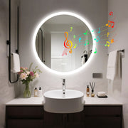 Bluetooth Bathroom LED Mirror Illuminated With Smart Touch Sensor Button Fogless