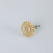 Gold Sunflower Drawer Knob door handle pull flower gold home decor