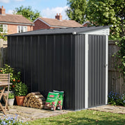 Metal Steel Garden Shed 9x4FT,8x4FT,6x4FT Outdoor Bike Storage House Tool Sheds
