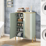 Modern Shoe Cabinet with Doors, 6-Tier Wooden Shoe Storage Cabinet for Entryway