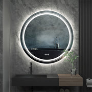 Oversized Bathroom Mirror LED Lighted Wall Mirror with Demister Exclusive Design