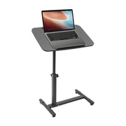 Mobile Standing Desk Rolling Laptop Table Adjustable Hospital & Home Bed Table