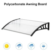 Door Canopy Awning Rain Shelter Front Back Porch Outdoor Shade Patio Roof Cover