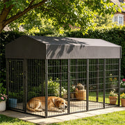 Extral Large Dog Crate House Heavy Duty Pet Enclosure Secure Wire Playpen Fence