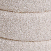 Round Footstool Teddy Dressing Table Stool Vanity Chair for Bedroom Living Room