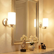 Minimalist Milk Glass Wall Light Lamp Body E27 Lamps Holder Wall Mounted Lights