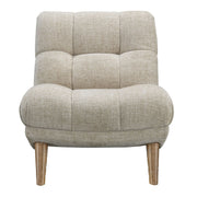 Winslow Beige Fabric Accent Chair Hardwood Legs Living Room Prospera Home