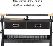Drawing Table Drawers Stool Adjustable Desk Engineering Drafting Tiltable Craft