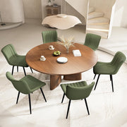 Set of 2 Faux Leather Dining Chairs High Back Padded Metal Leg Kitchen Chairs UK