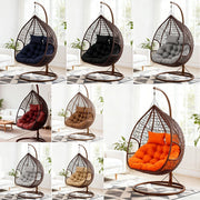 Egg Chair Cushion Double Head Rest Pillow Outdoor Garden Filled Water Resistant