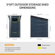 3x5 Bike Tent Large Waterproof Bicycle Rain Cover Dust Protector Outdoor Storage