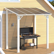3 x 3m Wall Mounted Pergola Outdoor Aluminium Gazebo Patio Lean to Awning Deck