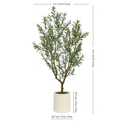 Beaumont Designs Artificial Olive Tree 6.5ft Faux Plant French Crock Pot