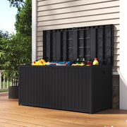 Large Outdoor Storage Box Garden Patio Plastic Chest Lid Container Multibox Shed