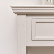 Large Grey 3 Drawer Sideboard Console Table shelving storage furniture