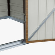 4 x 8ft Metal Garden Shed Outdoor Storage Shed with Lockable Door Weatherproof