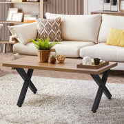 Set of 2 Metal Table Legs X Cross Frame Industrial Dining Table Legs Heavy Duty