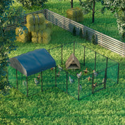 Large Iron Walk-in Chicken Run Coop Cage Hens Rabbit Dogs Ducks Chickens Poultry