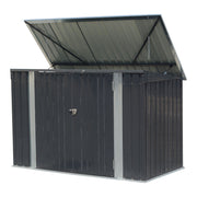 Lockable Metal Garden Patio Bin Store Bicycle Bike Tools Sheds Storage Container