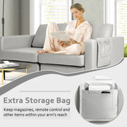 Modern Upholstered Loveseat Sofa 2-Seat Sofa Couch w/ Seat Cushions