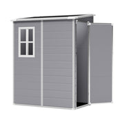 Large Plastic Shed 8x8 6x8 5x4FT Outdoor Garden Tools Storage House with 2 Doors