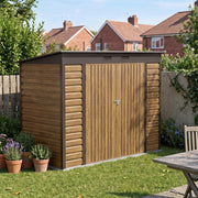 4 x 8ft Metal Garden Shed Outdoor Storage Shed with Lockable Door Weatherproof