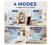 AUX 3-in-1 Portable Air Conditioner 7000 BTU, Wi-Fi & Remote Control | Fast🚚💨