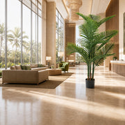6FT Artificial Palm Tree IndoorTall Faux Tree Lifelike Leaves Tropical Areca