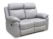Brand New 3 Seater plus 2 Seater Recliner Sofa set Leather Suede Fabric Grey