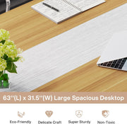 Modern Executive Desk 63 x 31.5 inch Office Computer Desk Study Writing Table