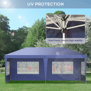 3 x 6m Heavy Duty Gazebo Marquee Party Tent with Storage Bag Blue