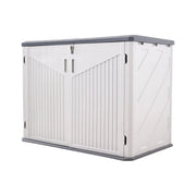975L Garden Storage Utility Cushion Box Outdoor Waterproof Chest Shed with Base