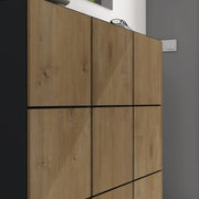 Shoe Storage Cabinet Wooden Shoe Rack Space-saving 3 Units 6 Tiers Many Colors
